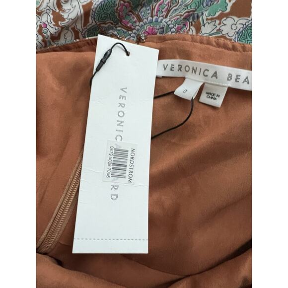 Veronica Beard Aldana Ruched Halter Midi Dress Womens Size 0 NEW - Picture 11 of 14